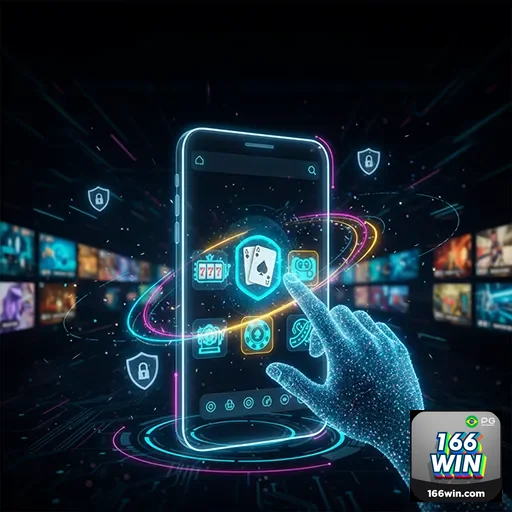 Imagem promocional da 166win mostrando opções de apostas e jogos no site 166win.