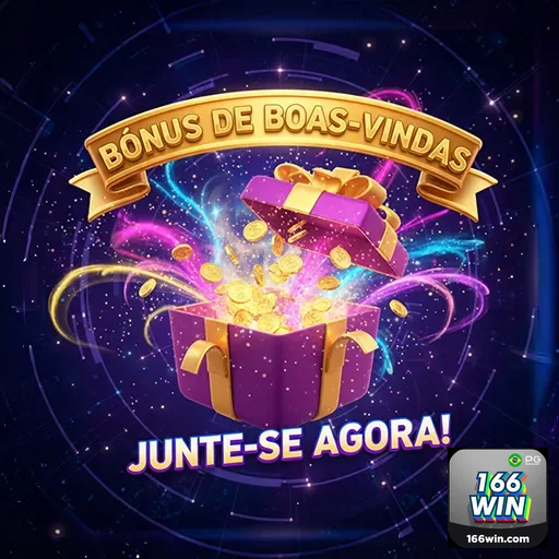 Imagem promocional do bônus da 166win, destaque para ofertas especiais no site 166win.